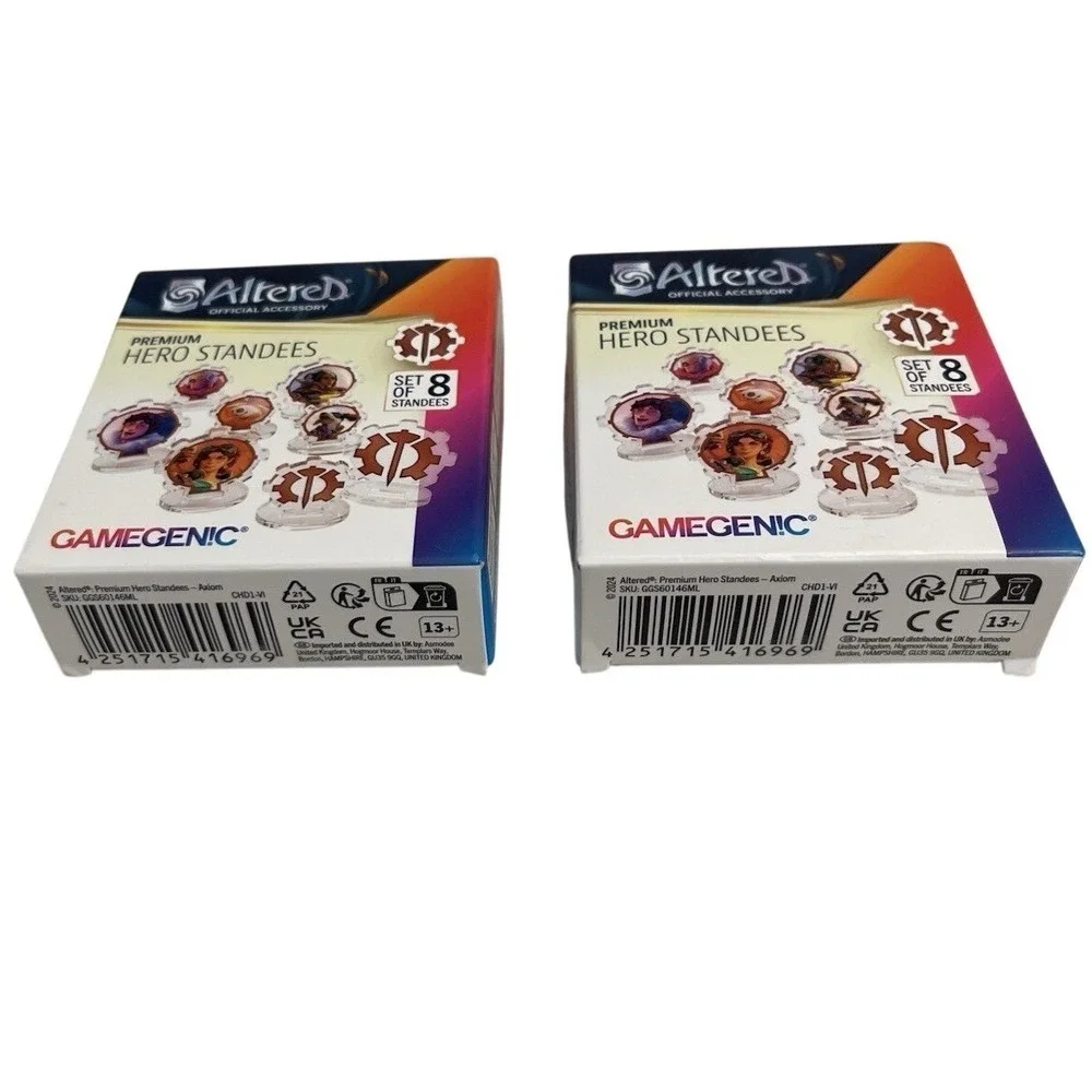 Altered TCG Gamegenic Premium Hero Standees Axiom Faction Set of 8 x2 Packs NEW